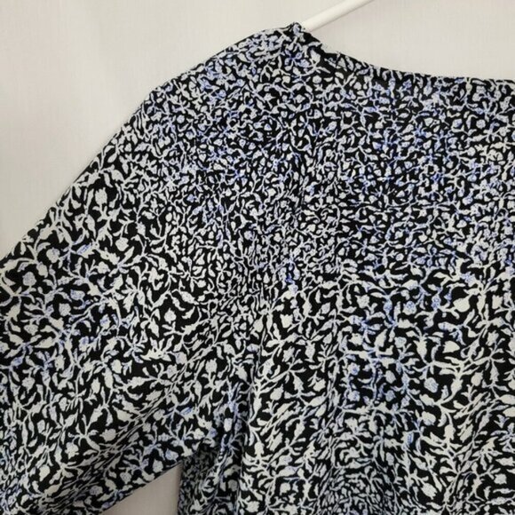 Banana Republic Peplum Blouse Medium BOHO gathered Peasant puff slvs see desc! - Picture 7 of 11